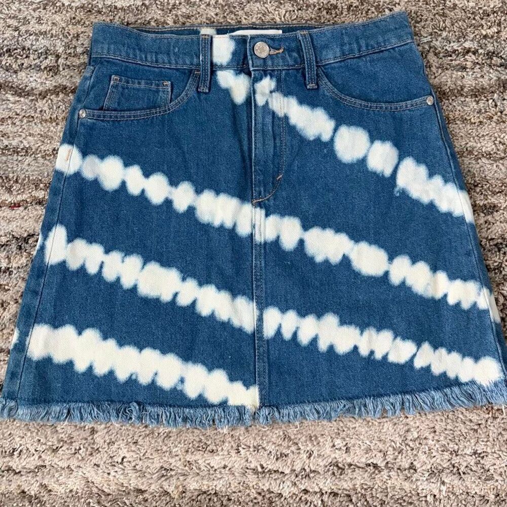 Zara Women's Blue and Navy Skirt